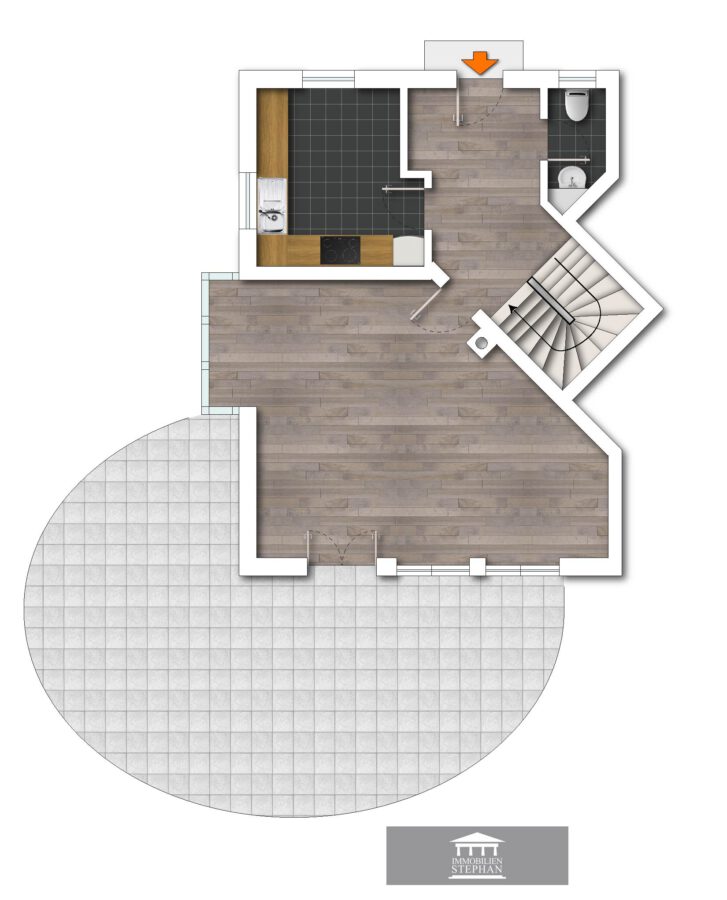 Gehobene Doppelhaushälfte mit traumhaftem Seeblick - Grundriss EG