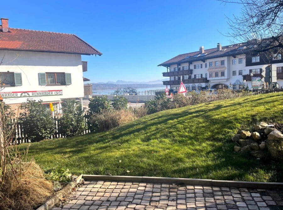 3-Zi-Terrassen-Whg mit Garten & Seeblick - ideal für Segler! - Blick Terrasse