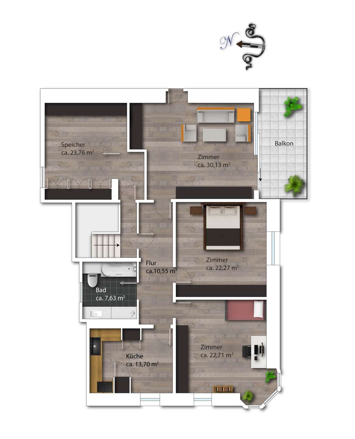 Grundriss DG