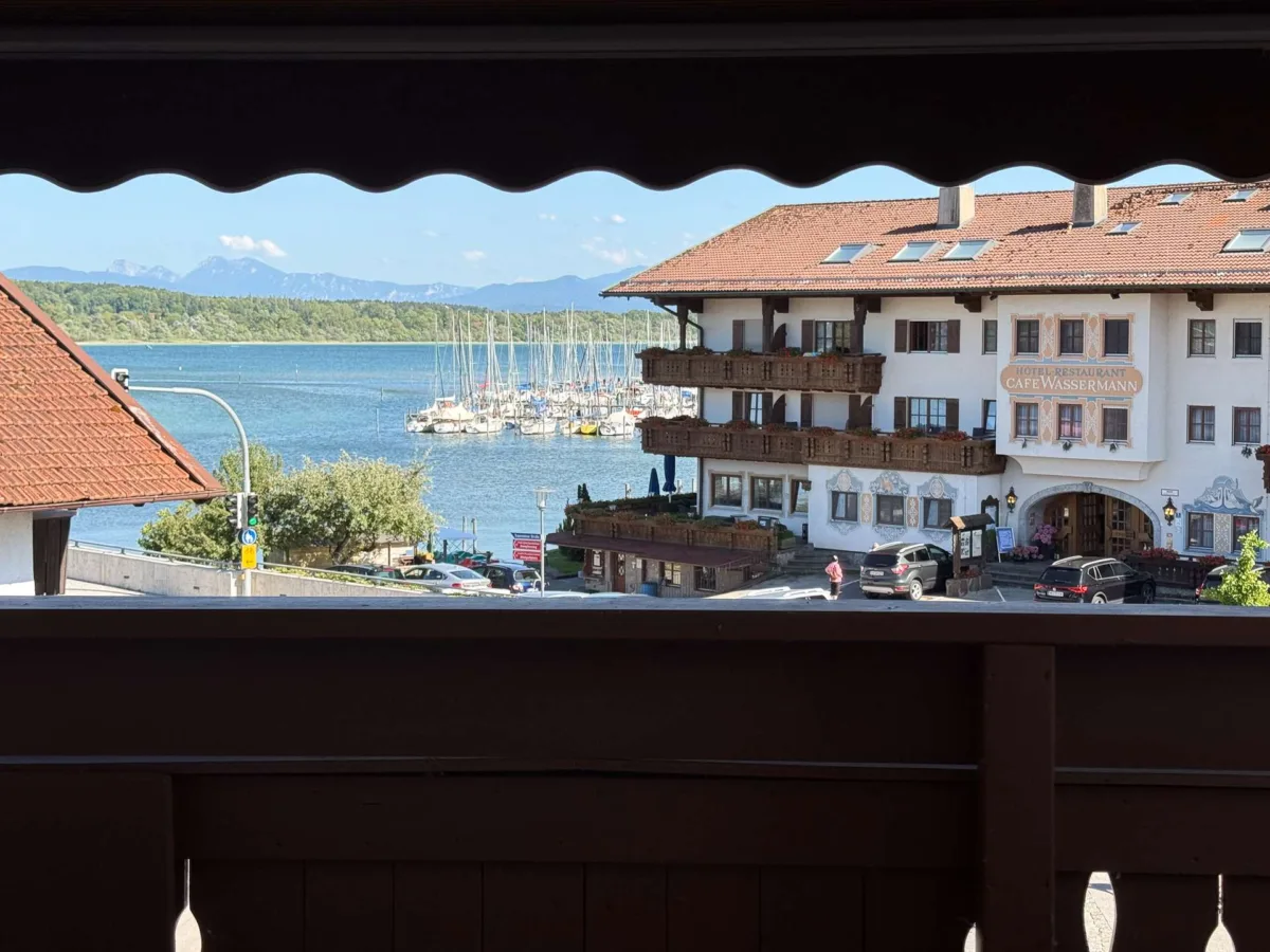 Blick vom Balkon