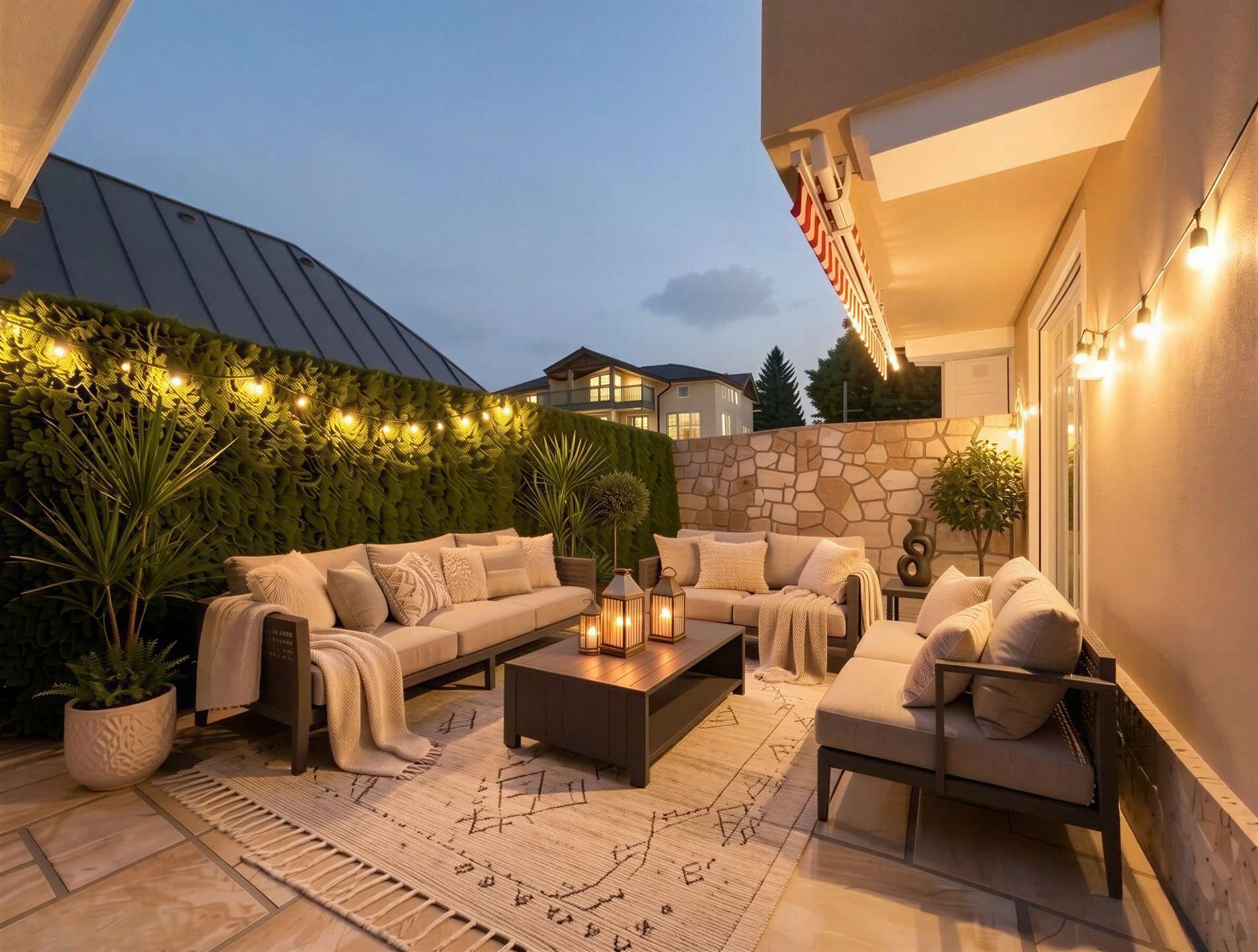 TERRASSE MÖBLIERUNGSVORSCHLAG