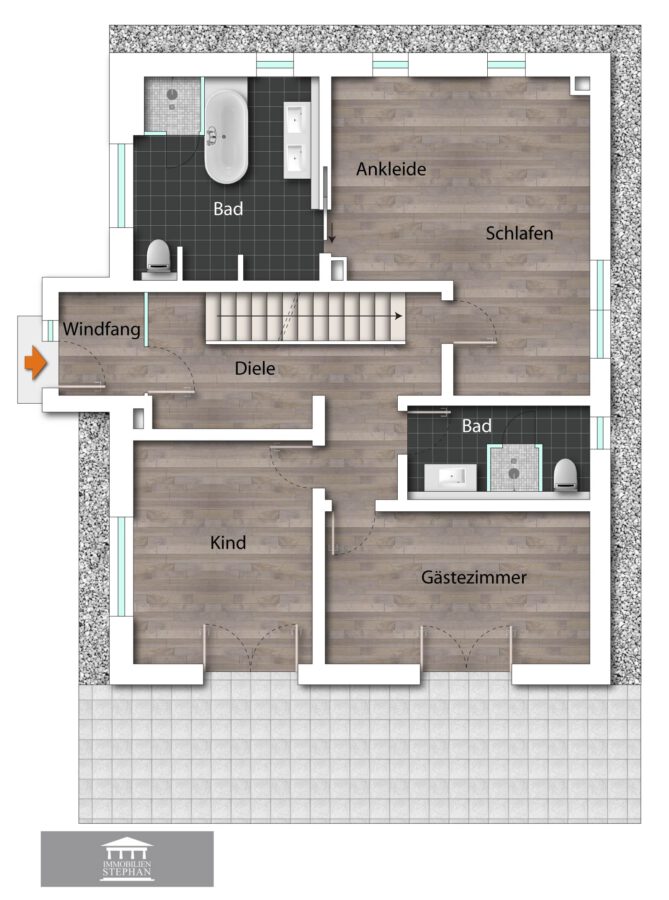 Exklusive Alpenvilla in Marquartstein – Moderner Luxus in traumhafter Bergkulisse - Grundriss EG