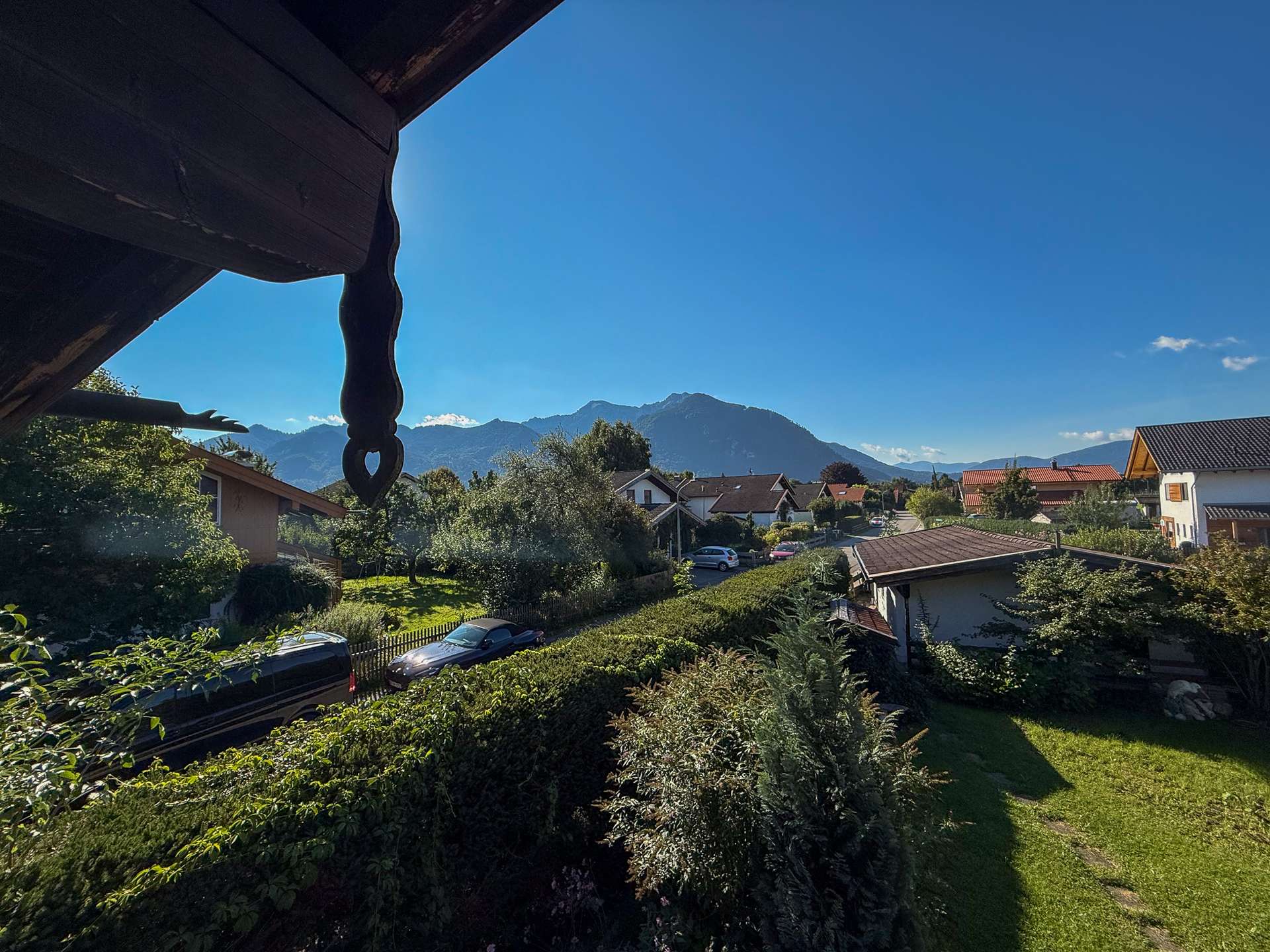 Blick vom Balkon