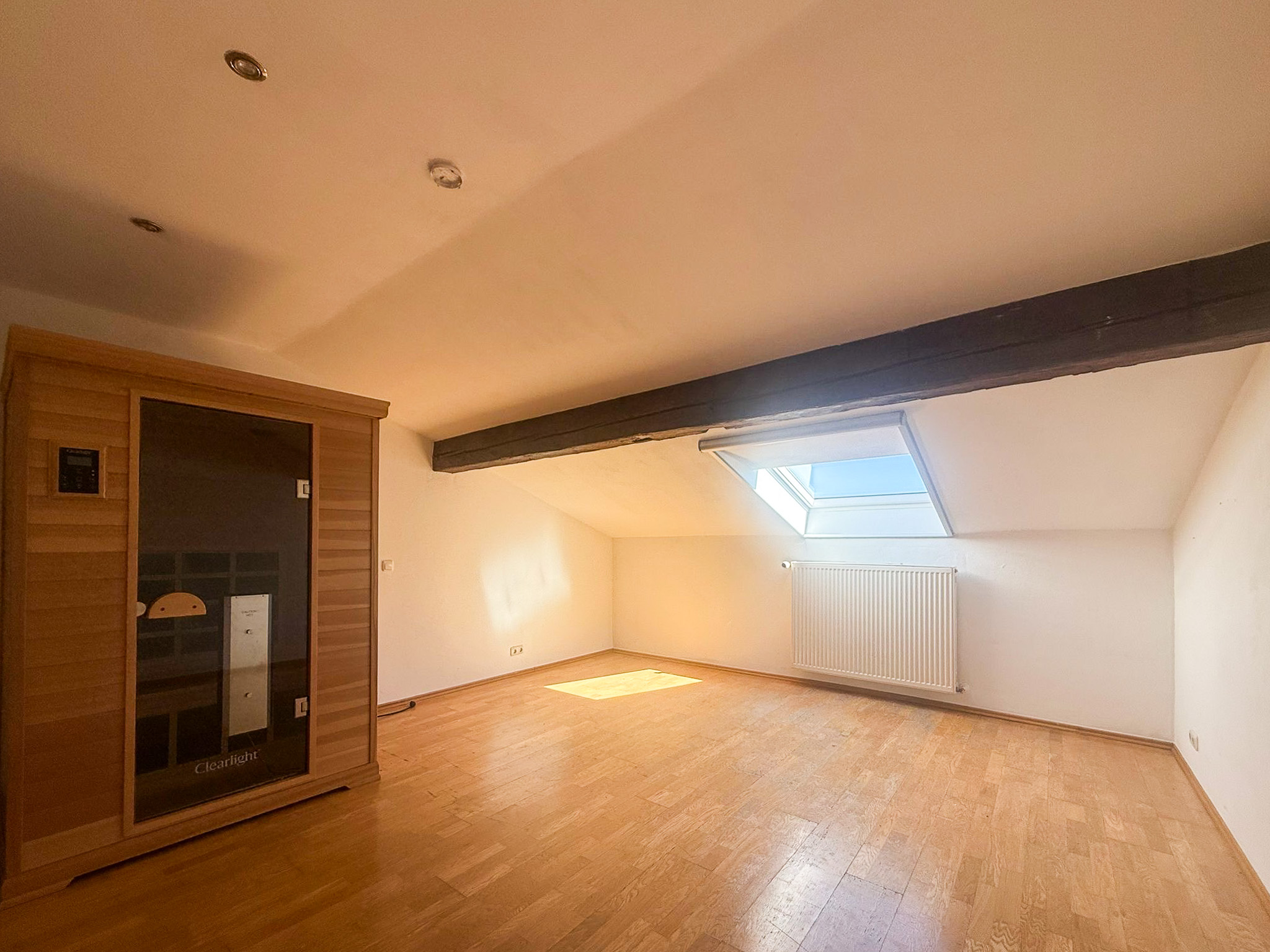 Schlafzimmer mit Infrarotsauna