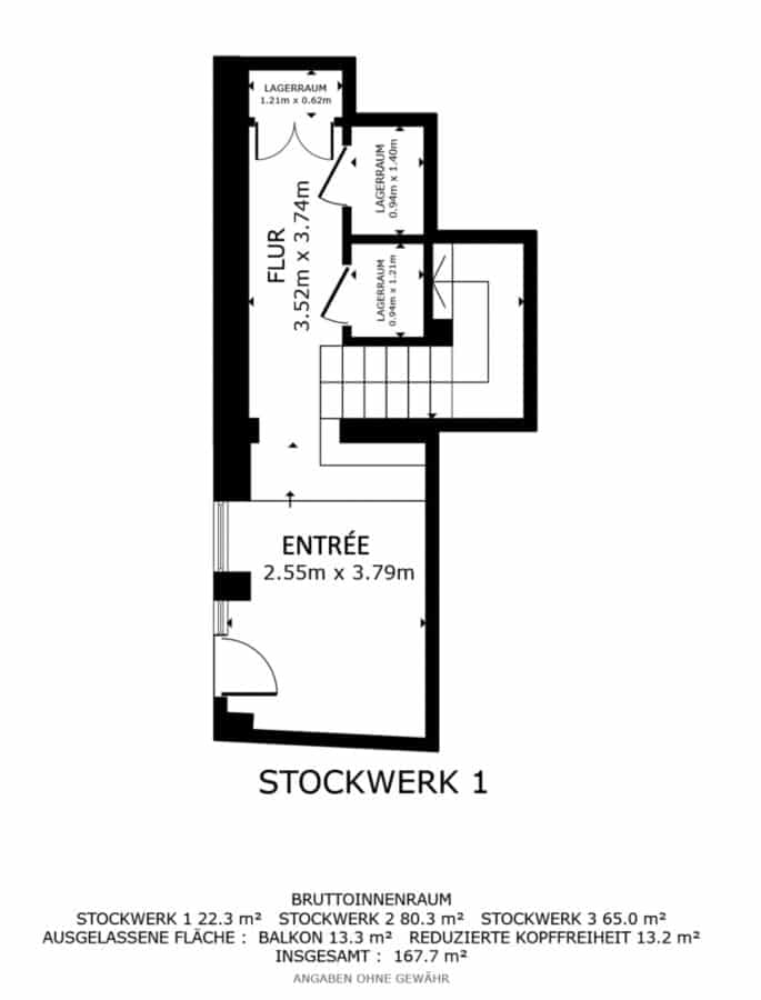 EXKLUSIVES WOHNEN MIT PANORAMABLICK - Luxus Studio-Loft-Wohneinheit mit atemberaubender Dachterrasse - GRUNDRISS EG