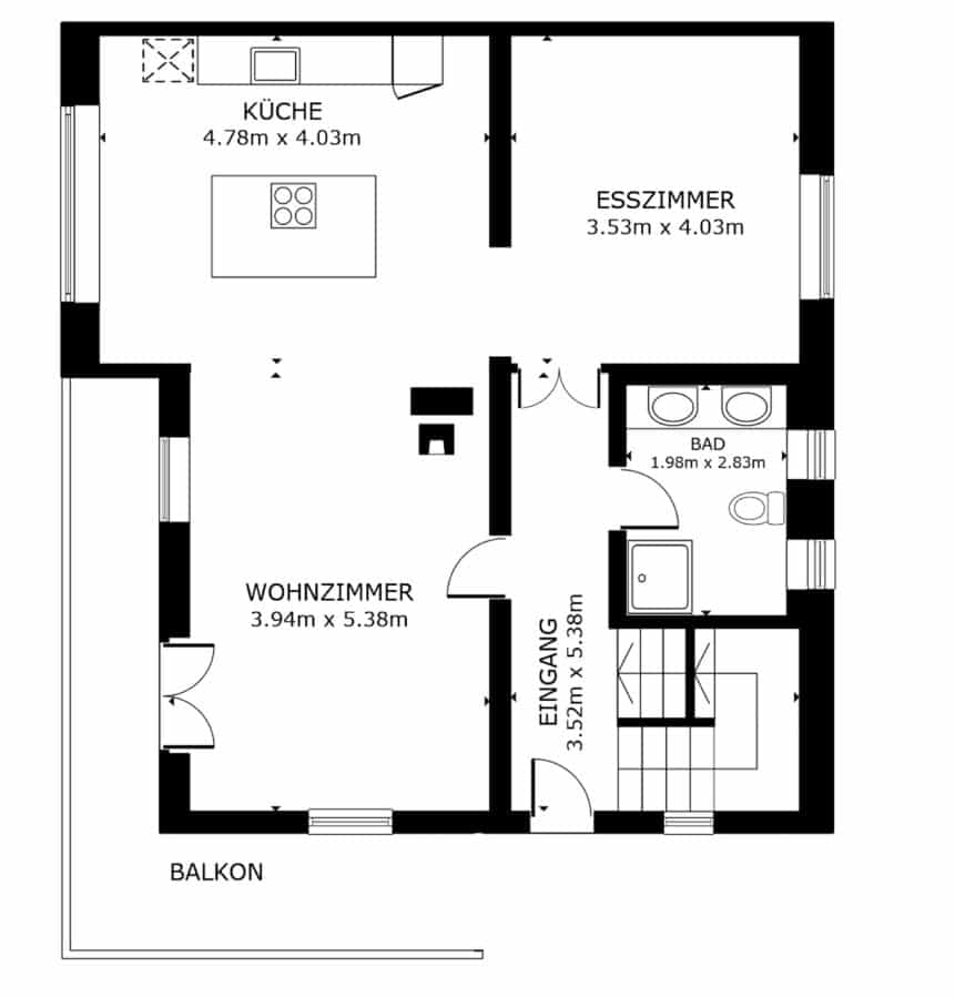 EXKLUSIVES WOHNEN MIT PANORAMABLICK - Luxus Studio-Loft-Wohneinheit mit atemberaubender Dachterrasse - GRUNDRISS OG