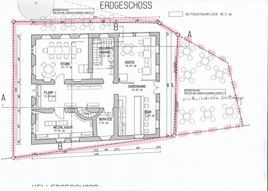 VERKAUFT August 2017 - Denkmalgeschütztes Wohn- und Geschäftshaus in Prien am Chiemsee - Plan-EG