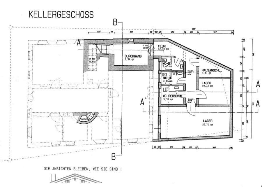 VERKAUFT August 2017 - Denkmalgeschütztes Wohn- und Geschäftshaus in Prien am Chiemsee - Plan-KG