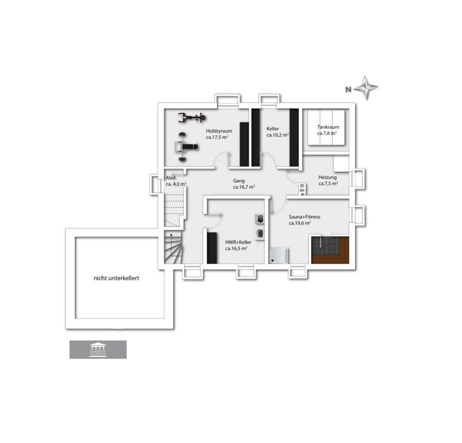 Ruhig gelegenes, vielseitiges EFH mit ELW & großem Garten im Herzen von Rimsting - Grundriss KG