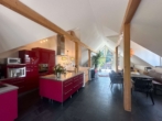 Wohn-, Essbereich DG - Designer-Stadthaus mit Dachterrasse & Bergblick im Herzen von Bad Aibling