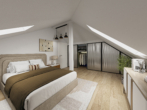 VISUALISIERUNG SCHLAFZIMMER - Wohnen über zwei Ebenen – Exklusives Maisonette-Wohnung