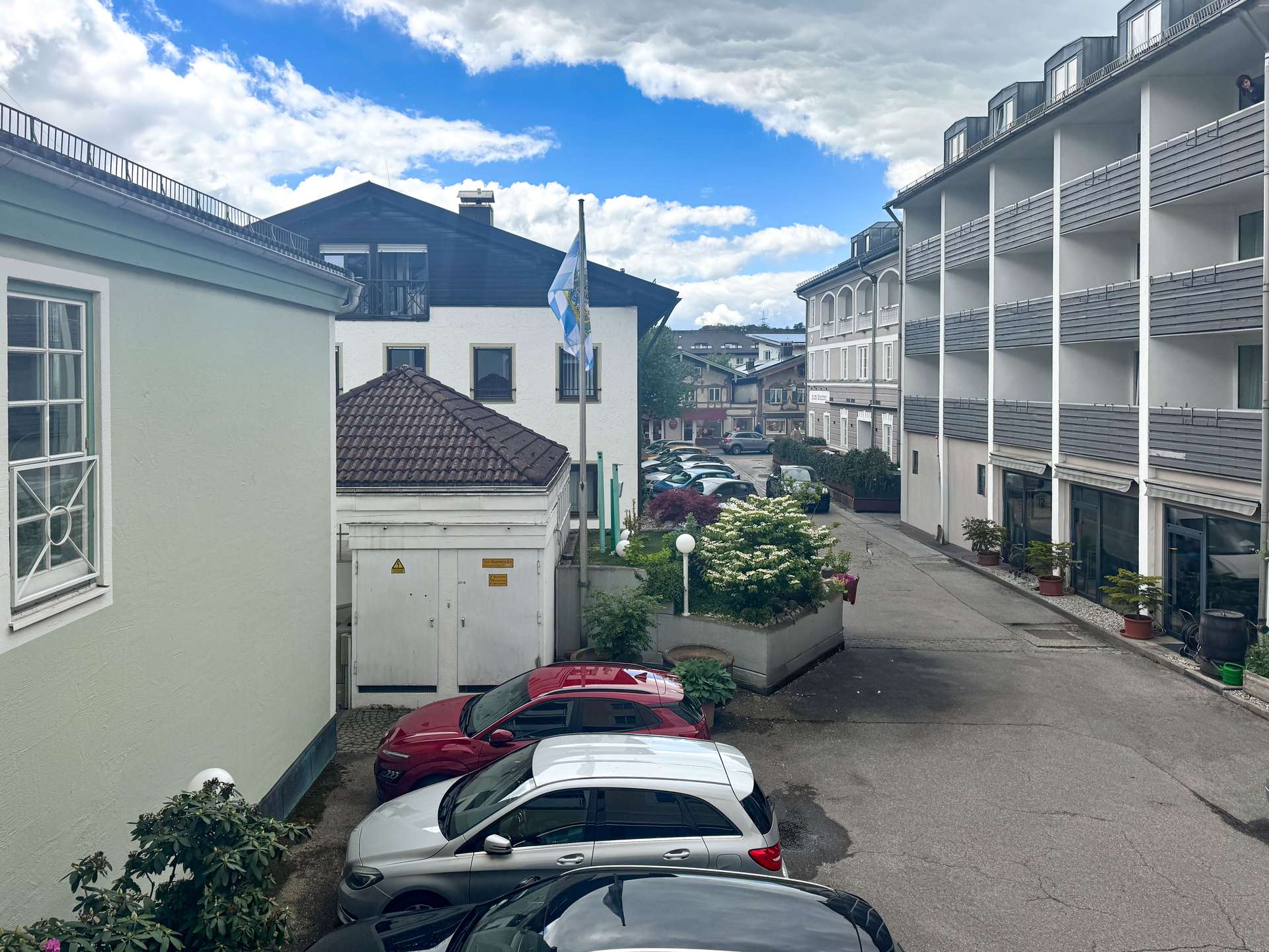 Blick vom Balkon