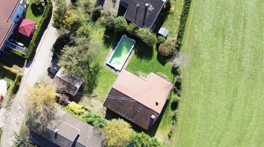 EFH zur Sanierung in traumhafter Lage mit unverbaubarem Bergblick - Blick von oben