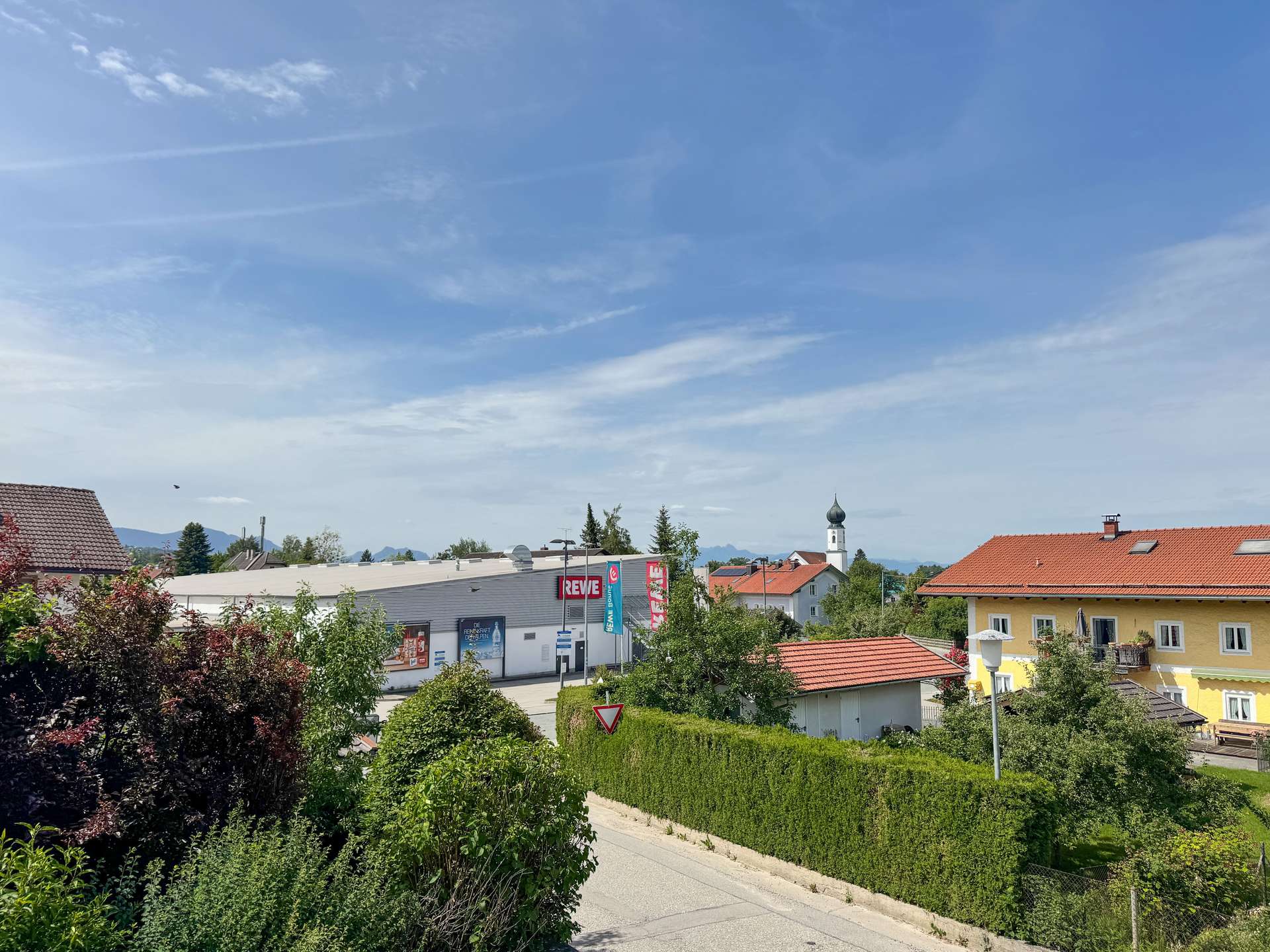 Ausblick vom Balkon - kleine Wohnung