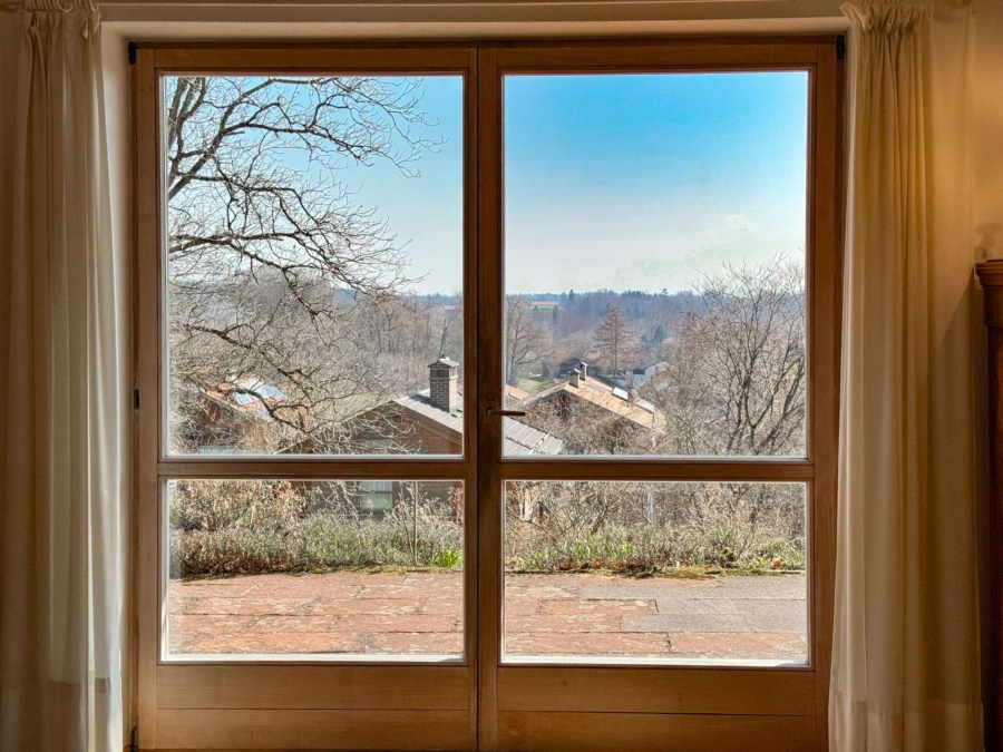 Blick aus der Terrassentür