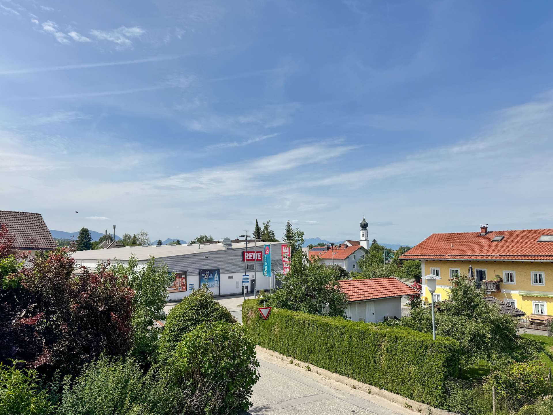 Ausblick vom Balkon - kleine Wohnung