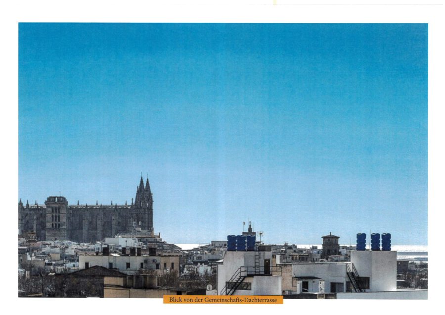 Angebot einer kernsanierten und voll möblierten Luxus-ETW in der Altstadt von Palma de Mallorca - Blick von gemeinschaftlicher Dachterrasse