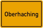 Angebot eines Wohnbaugrundstückes in Oberhaching - Ortsschild Oberhaching