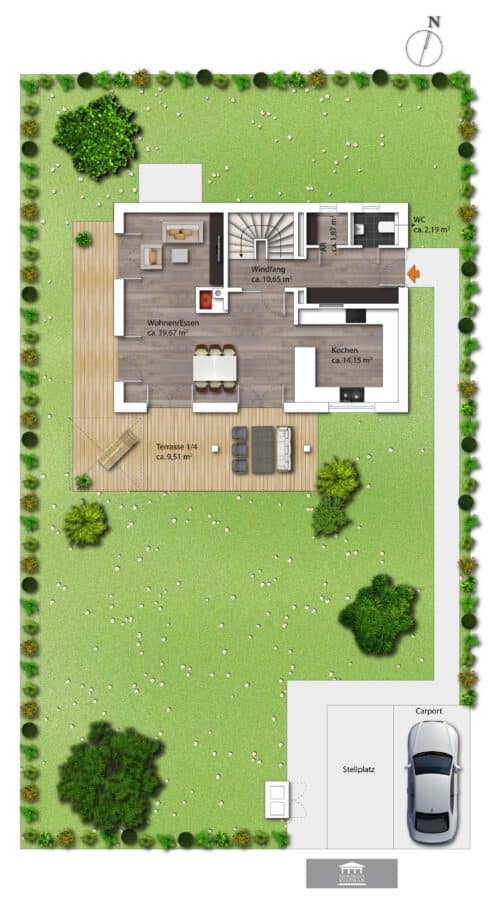 Modernes EFH mit Ausbaureserve, fußläufig zum Ortskern sowie zum Chiemsee - EFH Variante 2