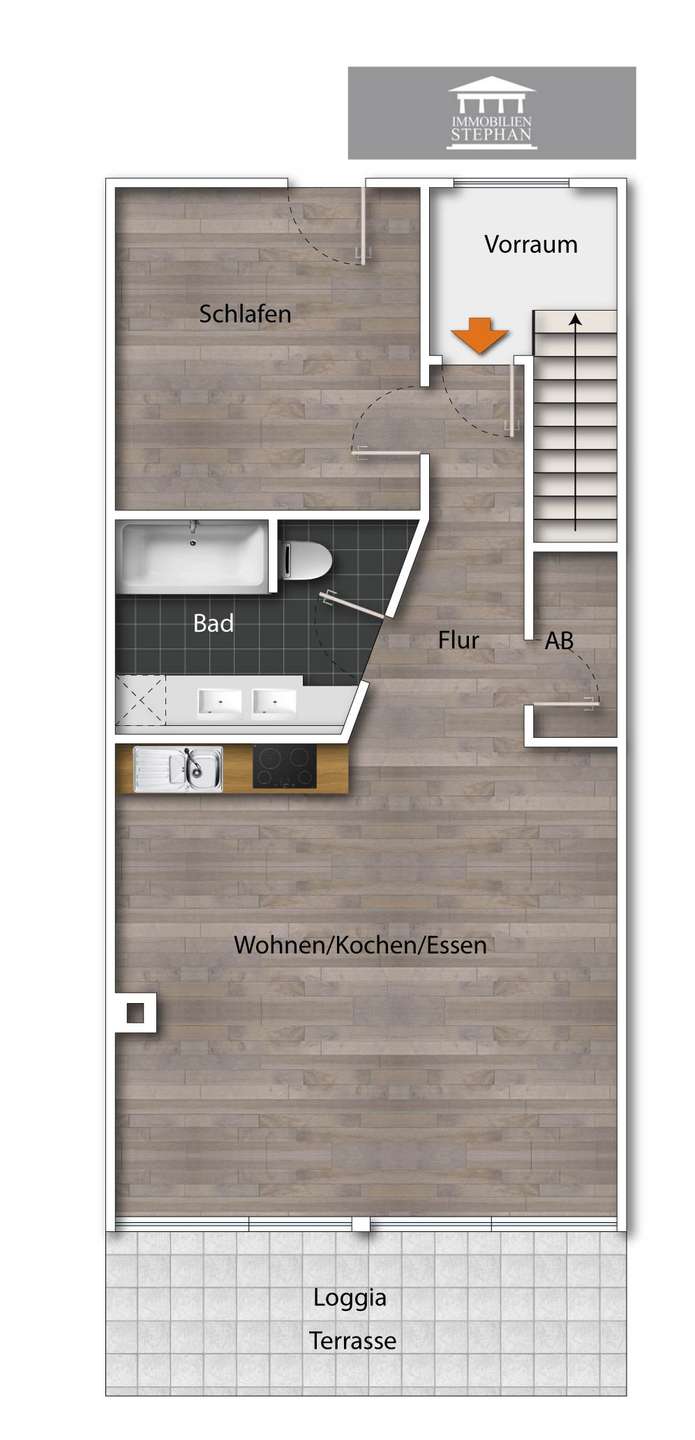 GRUNDRISS EG UNMÖBILIERT