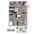 GRUNDRISS - Erstbezug / Stilvolle Neubauwohnung mit Terrasse und Grünfläche