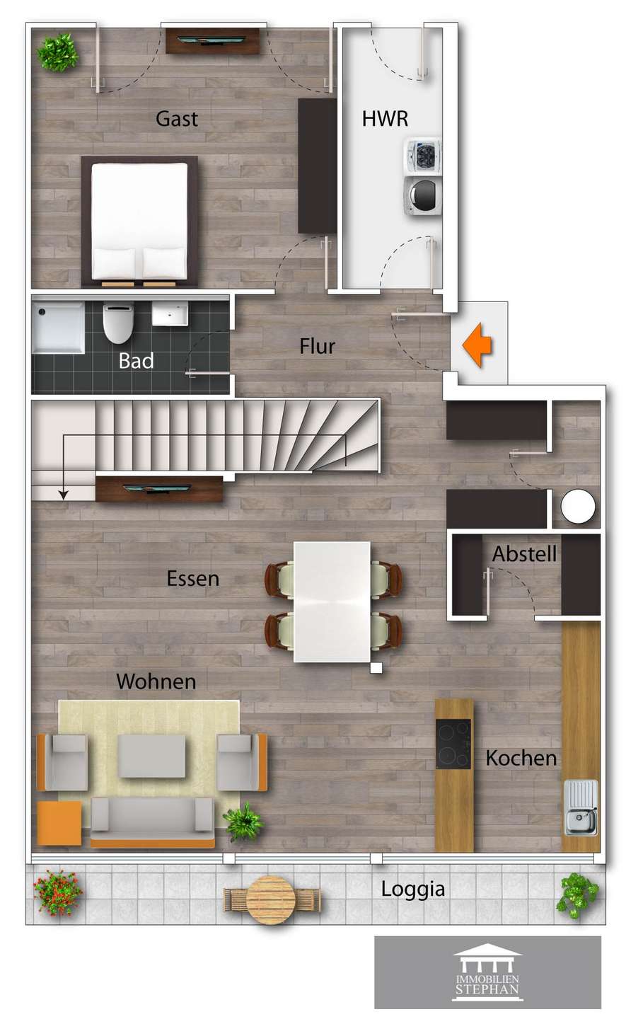 GRUNDRISS 1 OG