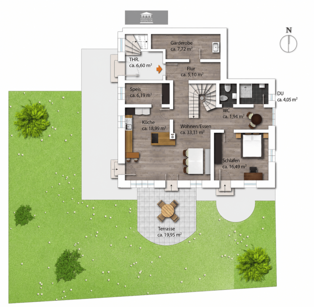 schematischer Grundriss EG