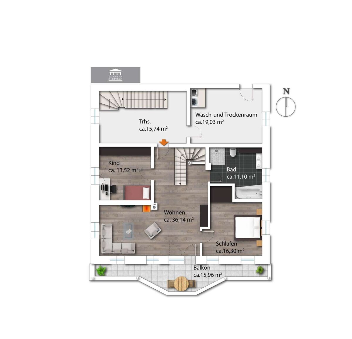 schematischer Grundriss OG
