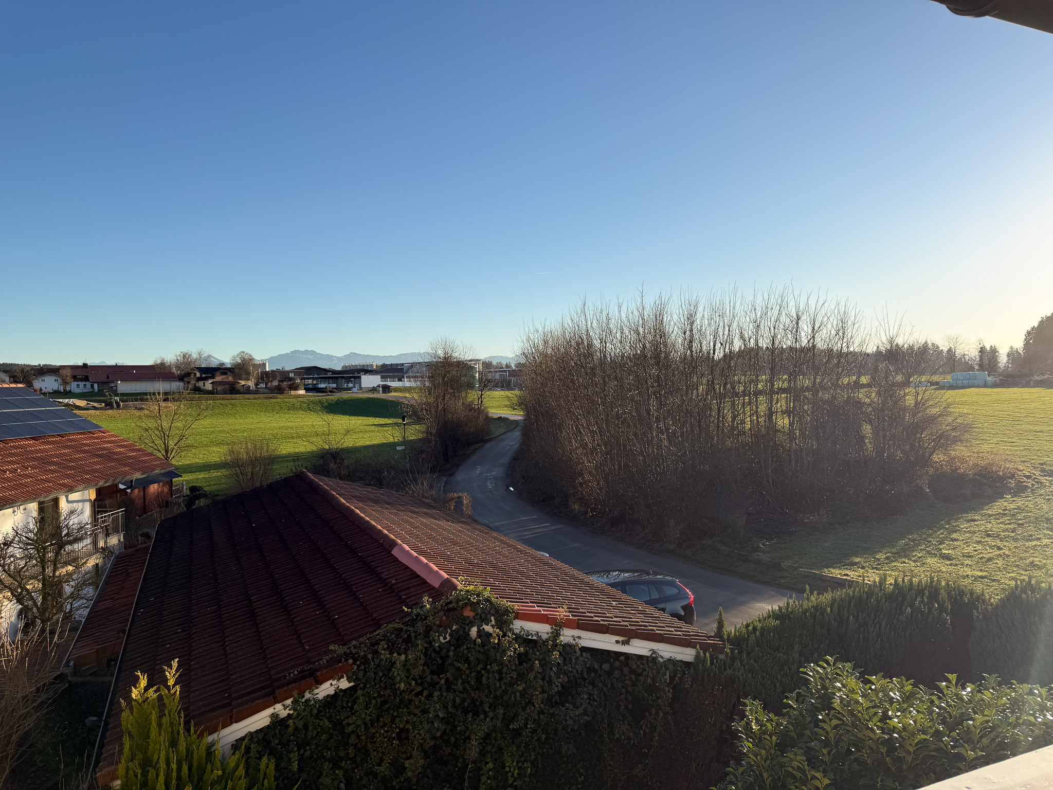 Blick vom Balkon