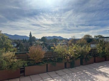 360° Panoramablick in die Berge über die Dächer von Prien am Chiemsee, 83209 Prien am Chiemsee, Penthousewohnung